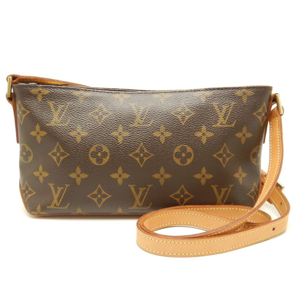 Louis Vuitton Monogram Trotter Shoulder Bag Brown